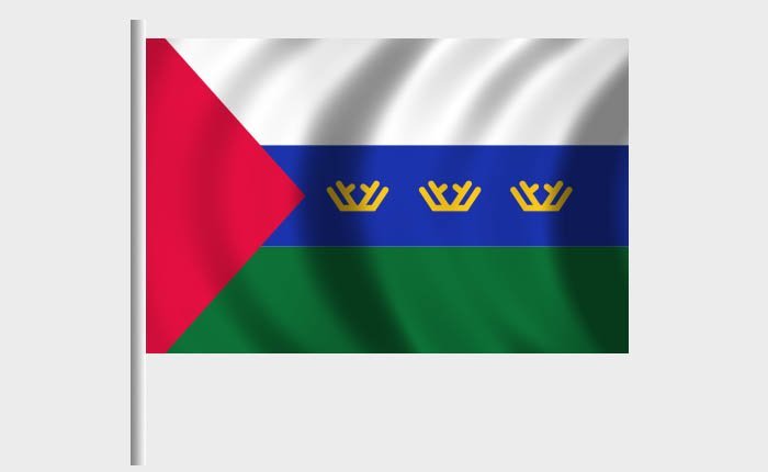 Флаг Тюменской области 220х150мм